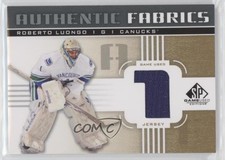 2011 SP Game Used Edition Authentic Fabrics Gold Roberto Luongo (1) #AF-RL.4 HOF