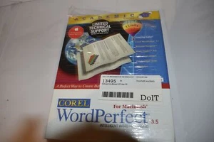 ^^ COREL WORDPERFECT INTELLIGENT WORD PROCESSING 3.5 - NEW OPEN BOX(WQ49) - Picture 1 of 2