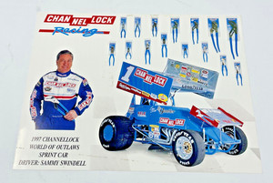 1997 Sammy Swindell Channellock Racing Hero Card - 8" x 6"