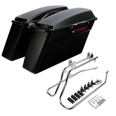 Hard Saddlebags Latch & Conversion Bracket Fit For Harley Softail Fatboy 1984-17 - Image 1 of 4