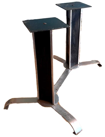 McKay Craft Machine Age Art Deco Vtg Modern Chrome Metal X Base Dining Table Mcm Cover