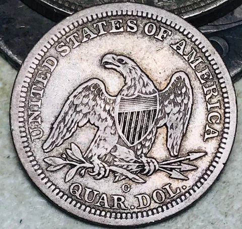 1842 O Seated Liberty Quarter 25C Ungraded Choice 90% Silver US Coin CC17548 Cover