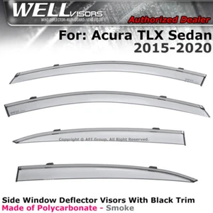Deflectores WELLvisors para 15-20 Acura TLX sedán viseras protectores contra la lluvia negros - Imagen 1 de 8