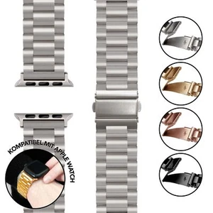 Correa de repuesto de acero inoxidable para Apple Watch SE 10 9 8 7 6 5 4 3 2 1, 38/40/41/42mm - Imagen 1 de 29