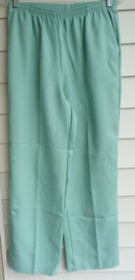Nikki размер 14 Женские повседневные брюки без застежек из полиэстера карманы светло-зеленый новый без ЯРЛЫКОВ - Изображение 1 из 4
