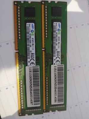 SAMSUNG 2 x 4GB (8GB) Kit DDR3 12800 1600MHz  M378B5173QH0-CK0 12800  Memory RAM - Image 1 of 3