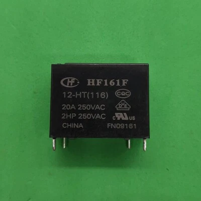1pc HF161F 12-HT 12V 20A 250VAC 4pin Power Relay HF161F-W 12-H HONGFA Original - Image 1 of 4