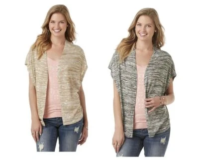 women's cardigan tops Open Front Bongo size S, M, L NEW - Image 1 of 4