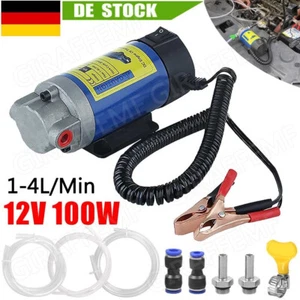 12V 100W Ölabsaugpumpe Elektrisch Diesel Absaugpumpe 1-4 L/min Ölwechselpumpe DE - Bild 1 von 17