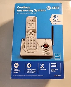 ATT Cordless Home Phone w/ Answering System Call Blocking 1-Handset EL52119 - Picture 1 of 14