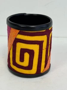 The COLOMBIA CUFF BRACELET LEATHER Handmade OOAK Boho Arrow Cane Craft 4 - Picture 1 of 6