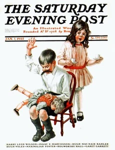 Saturday Evening Post 1922 Cover Reproduktion Giclee Druck - Bild 1 von 1