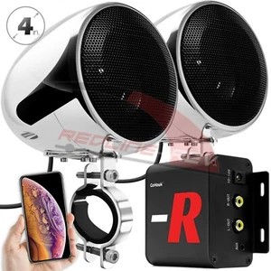 Bluetooth Amplifier Waterproof Motorcycle Stereo Speaker System MP3 FM Radio AUX - Picture 1 of 9