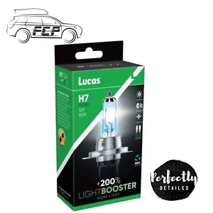 LUCAS H7 LLB477 200 % HELLERE UPGRADE-BIRNEN HALOGEN SCHEINWERFER HEADLAMP X 2 GLÜHBIRNEN - Bild 1 von 4