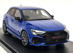 GTSpirit 1/18 - Audi RS3 Sportback 2021 Blue Resin Scale Model Car - Picture 1 of 8