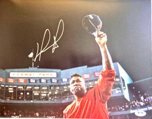 DAVID ORTIZ BOSTON RED SOX BIG PAPI SIGNED AUTOGRAPHED 11X14 PHOTO PSA COA - Picture 1 of 3