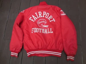 Vintage Red Holloway Fairport Raiders Football Team Jacket-Coats-L-N.82#HI - Picture 1 of 12