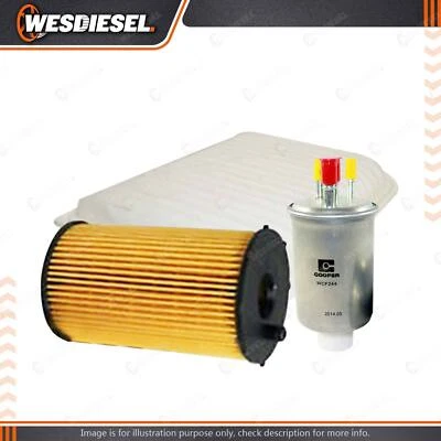 Wesfil Oil Air Fuel Filter Service Kit for Ford Territory SZ SZ II V6 TD 2WD AWD - image 1 of 2
