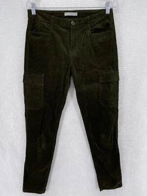Pantalones cargo ajustados de pana Vince Olive para mujer talla 6  Foto 1 de 4