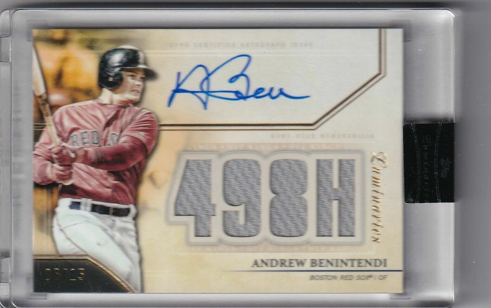 2020 TOPPS LUMINARIES HIT KINGS AUTOGRAPHED RELIC AUTO - ANDREW BENINTENDI 06/15 - Image 1 of 1