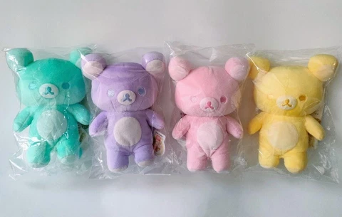 Rilakkuma 20Colors Spring Plush San-X Lavender Lemon Pink Mint Set of 4 from JPN Cover