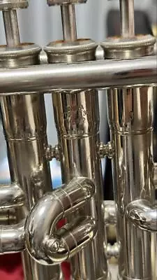 YAMAHA YTR-136 Trumpet Silver Used with Hard Case Mouthpiece - Image 1 of 4