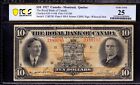 1927 $10 ROYAL BANK OF CANADA MONTREAL QUEBEC NOTE CURRENCY PCGS B VF 25