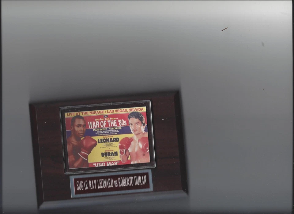 SUGAR RAY LEONARD vs ROBERTO DURAN PÔSTER PLACA FOTO CAMPEÃO DE BOXE - Imagem 1 de 1