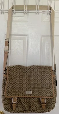 Coach Messenger Crossbody Large Laptop Briefcase Bag Authentic Signature Logo - Image 1 of 4