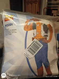 Toy Story Woody Adult Halloween Costume Mens L Cosplay Large Pre-owned - Picture 1 of 15