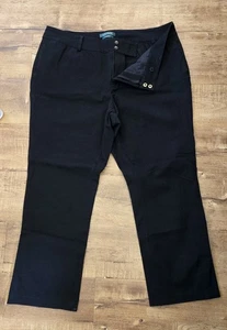 Lauren Ralph Lauren Connor Jeans Women 14 Black Stretch Denim Straight - Picture 1 of 18