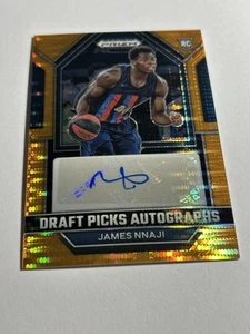 Selecciones de draft Panini Prizm 2023 James Nnaji automático/49 naranja radiocontrol - Imagen 1 de 3