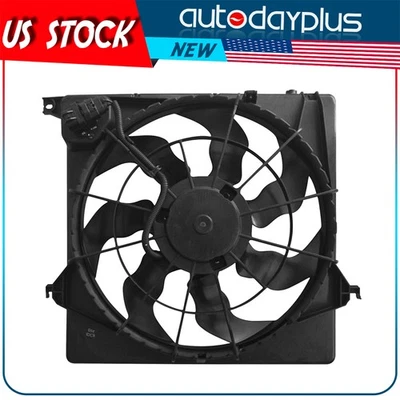 Engine Radiator Fan Assembly For 2014 2015 2016 2017 2018 Hyundai Santa Fe Sport - Image 1 of 4