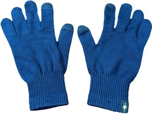 Guanti Uomo Smartwool Lana Merino Taglia Media Blu Touchscreen Compatibile OTTIMI - Foto 1 di 13