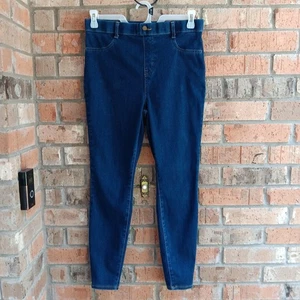 Time and Tru Pantalone Jeans Donna Pull On Caviglia Elasticizzato Blu Taglia L (12-14) - Foto 1 di 7
