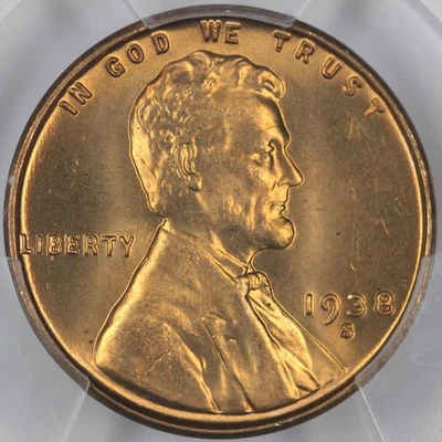 1938-S PCGS MS66RD Lincoln Cent 50660813 - Image 1 of 3