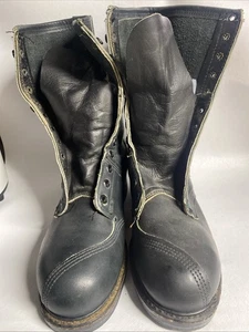Vintage Linesman Stiefel Herren 9,5 Leder Lineman Stiefel Stahlkappe Biltrite. V47 - Bild 1 von 14