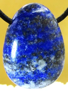 LAPISLAZULI  Trommelstein gebohrt  EDELSTEIN  ANHÄNGER  A-Qualität    Nr.54 - Bild 1 von 2
