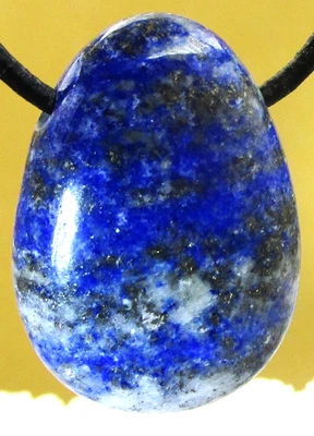 LAPISLAZULI  Trommelstein gebohrt  EDELSTEIN  ANHÄNGER  A-Qualität    Nr.54 - Bild 1 von 2