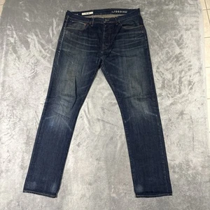 Gap 1969 Jeans Mens Slim Japanese Red Line Selvedge Denim Size 36x32 Button Fly - Picture 1 of 9