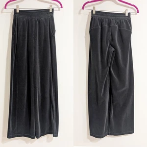  Lululemon Scuba Mid-Rise Wide-Leg Pant * Samtkordel keine Größe passt A Gr. 4 grau  - Bild 1 von 6