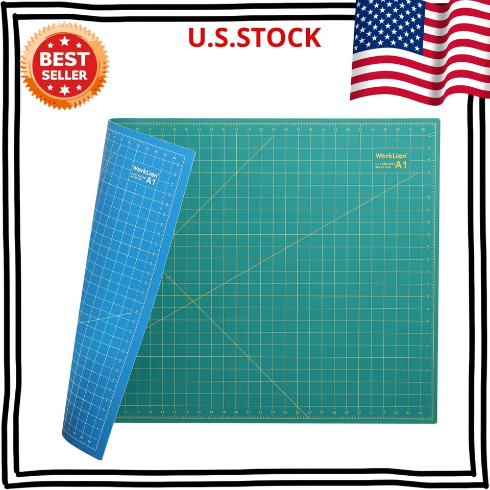 Alfombra de corte autocurativa 24"x36" - Doble cara, rejillas para manualidades y costura Foto 1 de 4