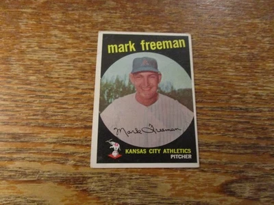 1959  TOPPS#532  MARK FREEMAN  ATHLETICS    EX/EXMT - Image 1 of 2