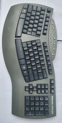 Fellowes Microban (KU-9938) Ergonomic Keyboard Split Design - USB Wired, Gray - Image 1 of 4