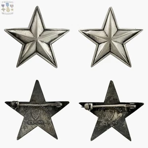 WWII US ARMY USMC GENERAL RANK STAR INSIGNIA 1” SHOULDER SIZE MEYER SHOLD-R-FORM - Picture 1 of 9