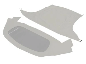 Fits Porsche 911 Soft top & Plastic window HAARTZ Oyster on Tan Canvas 1983-1994 - Picture 1 of 3