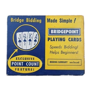 Bridgepoint Bidding Playing Cards Complete (52 Cards), Original Box - Picture 1 of 4