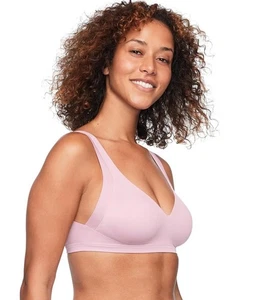 Reggiseno Warner's senza effetti collaterali levigante ascelle e schiena senza fili lilla taglia 2XL - Foto 1 di 8