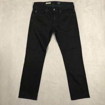 Pantalones de mezclilla Adriano Goldschmied AG Matchbox para hombre 32x34 negros ajustados rectos EE. UU. Foto 1 de 4