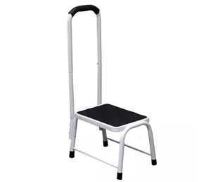 Caravan Entry Step Stool Sturdy Metal Frame Rubber Tread Safety Multipurpose Use - Picture 1 of 9